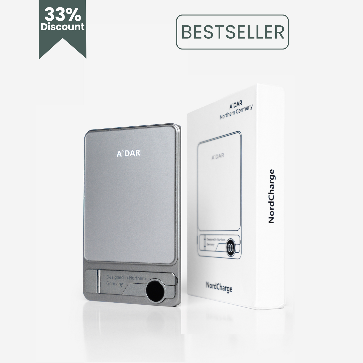 NordCharge MAX – Magnetic Power Bank (10,000mAh, Slim)
