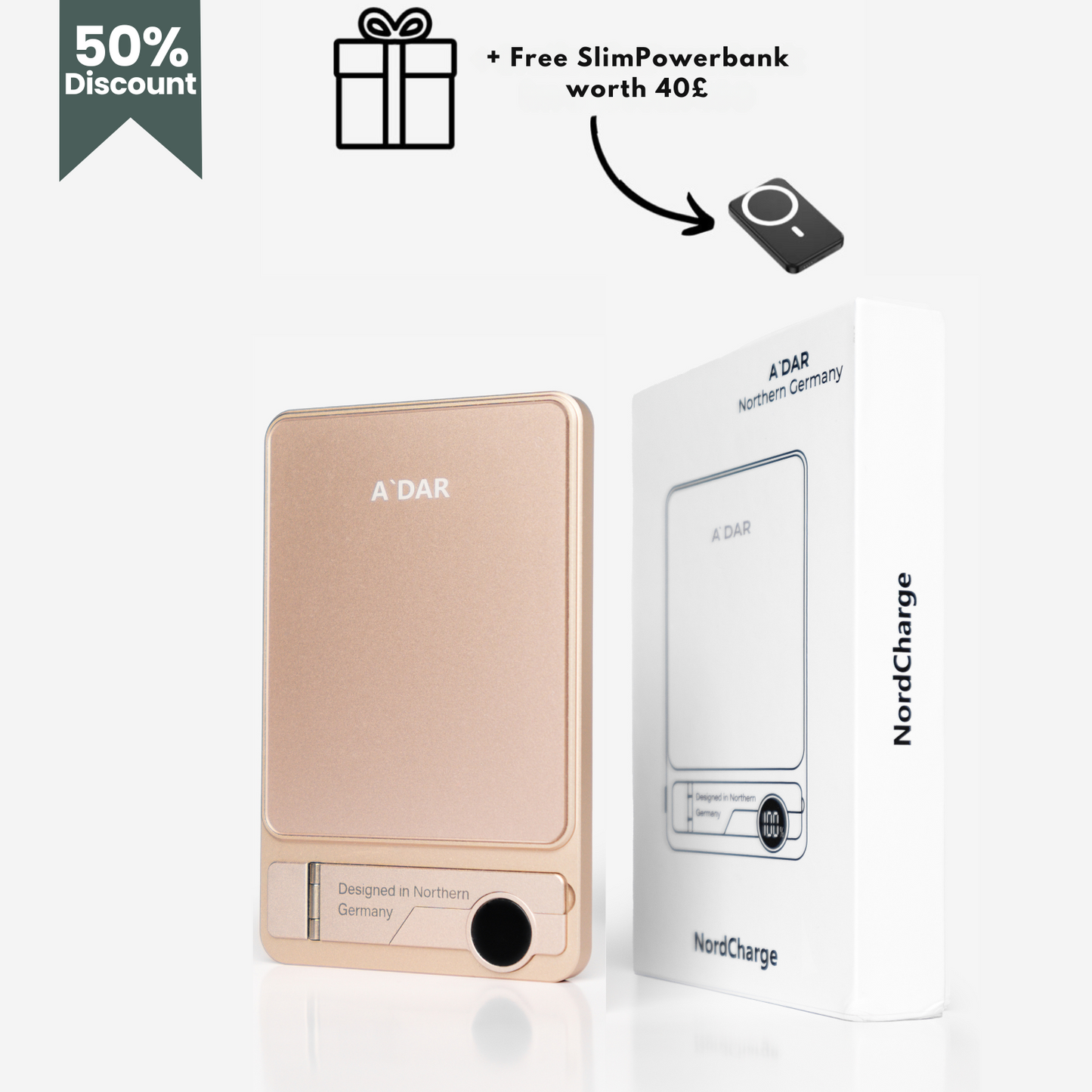 NordCharge - Magnetische PowerBank + SlimCharge